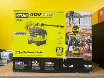 Ryobi 40v HP 1200 PSI Brushless Pressure Washer (NEW)