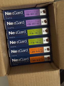 Nexgard flea chew - 3 chews per box