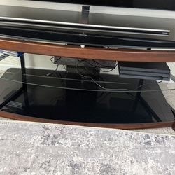 Glass TV stand
