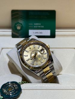 Rolex SkyDweller 2022 2-Tone Champagne Dial