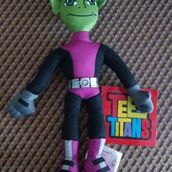 Ultra Rare Teen Titans 10" Beast Boy Plush Toy