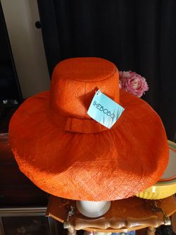 Orange fashion hat