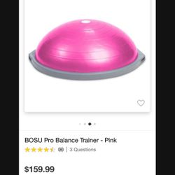 Pink Bosu Ball