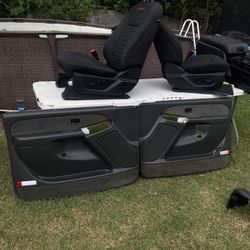 dark grey 03-07 OEM door panels chevy silverado 