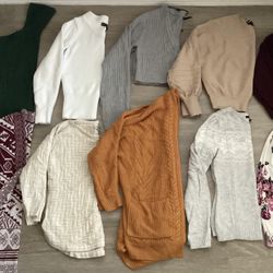 $10 FOR ALL - 10 pieces Lot of Women’s Clothing Clothes XS Small Sweater Cardigan Sweatshirt