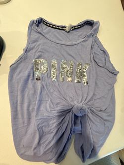 Pink Victoria’s Secret tank top. Size medium girls.