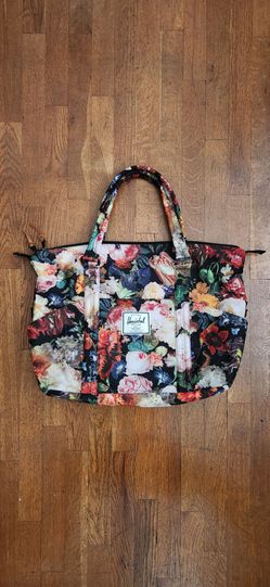 Herschel Supply x Hoffman Fabrics Bamfield Mid-Volume Fall Floral Zip Tote Bag