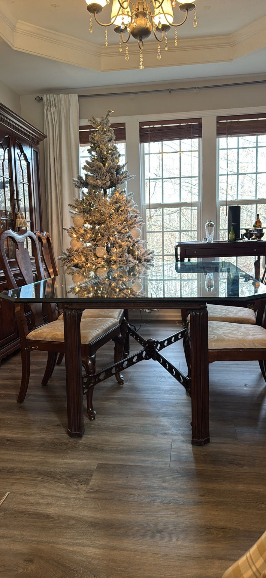 Antique glass Top table-table Only!!