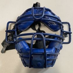 WILSON BLUE LEATHER FACE MASK
