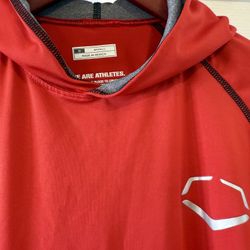 EvoShield Lightweight Training Hoodie, SwagTech, Red, Adult Small