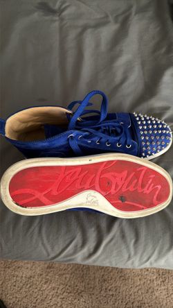 Christian Louboutin blue sneakers