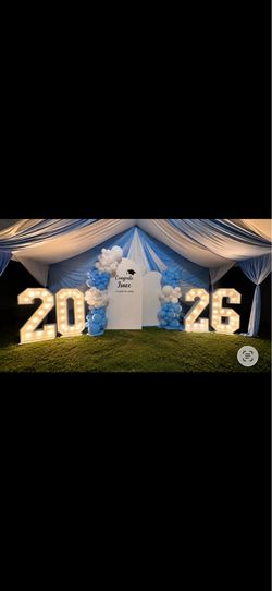 Marquee letters and numbers