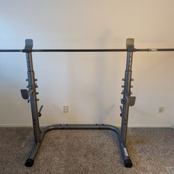 Squat Rack with Barbell