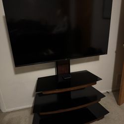 50inch ONN TV with mount, selves