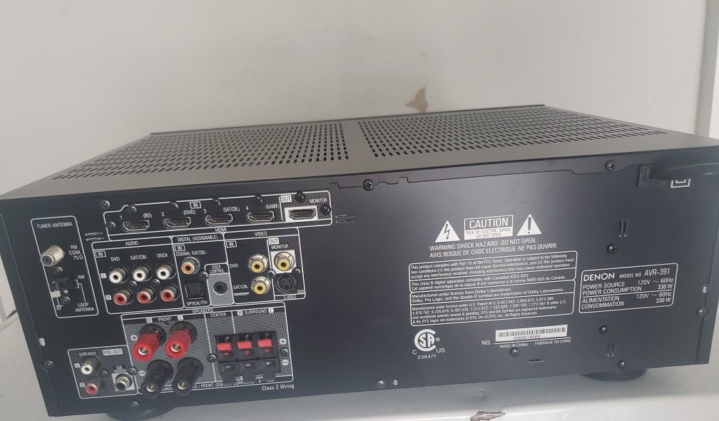Used Used Used Used Used Used Used!Denon AVR 391 5.1 Channel 110 Watt Receiver HDMI A/V TESTED GOOD!