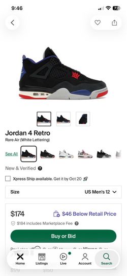 Retro 4 Jordan’s