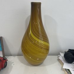 Yellow Glass vase