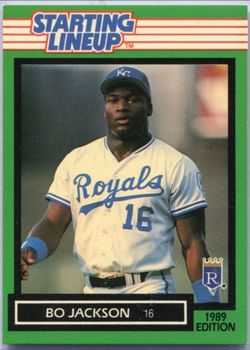1989 slu card only RC Bo Jackson Starting Lineup rare htf