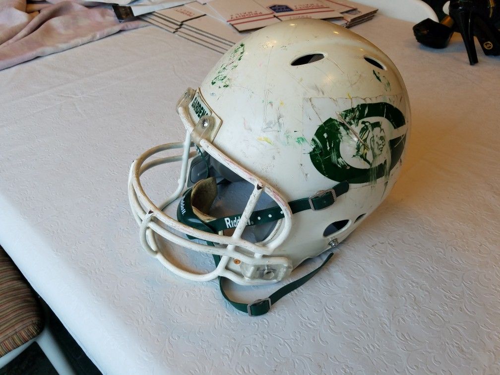 VINTAGE (1990's) GARDENA H.S. "MOHICANS" - RIDDELL FOOTBALL HELMET