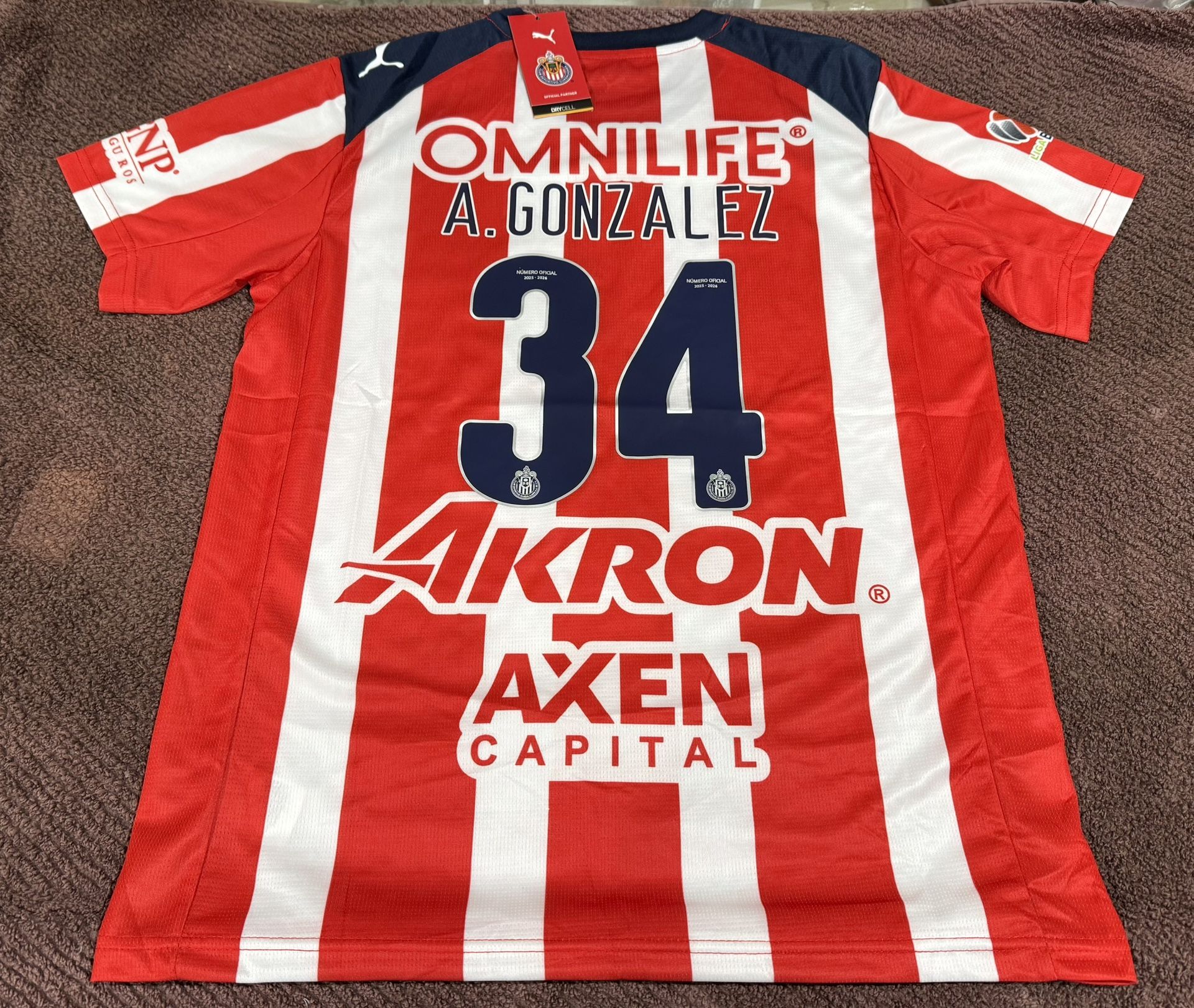 2025-2026 Puma Chivas Home Jersey Playera Armando Hormiga Gonzalez