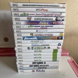 Nintendo Wii Games Lot (UNTESTED)