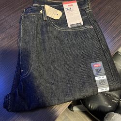 Levi’s 501 charcoal jeans size 34x32 BRAND NEW