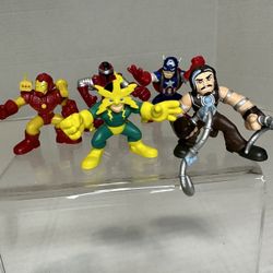 Marvel Super Hero Squad Lot Of 5