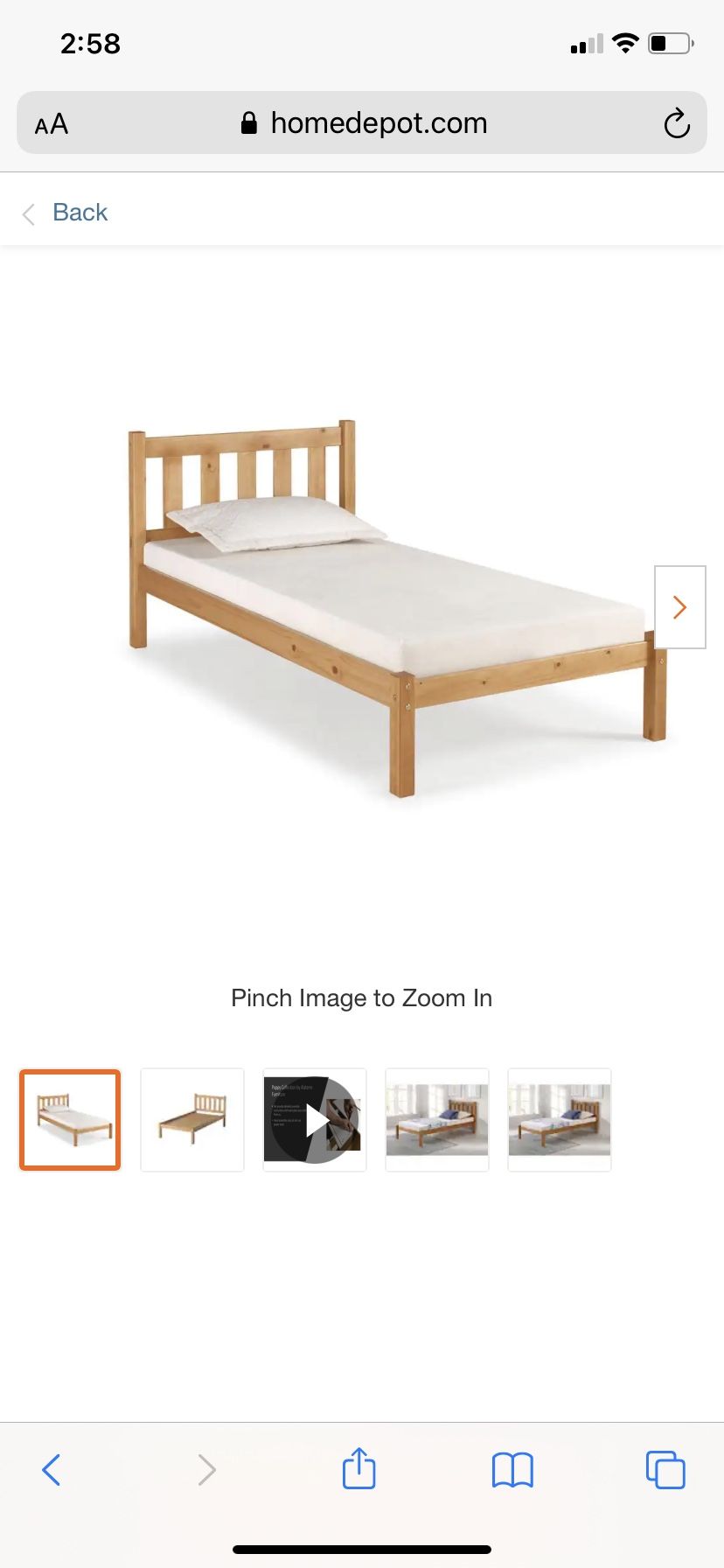 Kids Twin Bed Frame 
