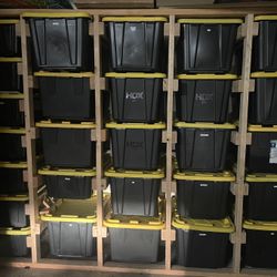 Garage Shelving Unit -Solid Wood 