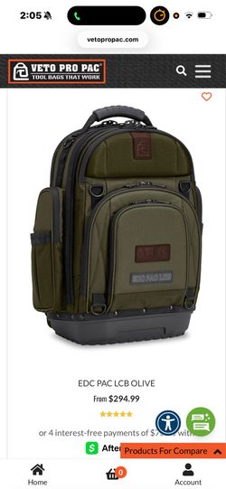 Veto Pro Pac EDC PAC LCB Backpack (Olive) – Excellent Condition