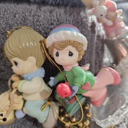 Precious Moment, Christmas Ornaments. Really Cute $5 