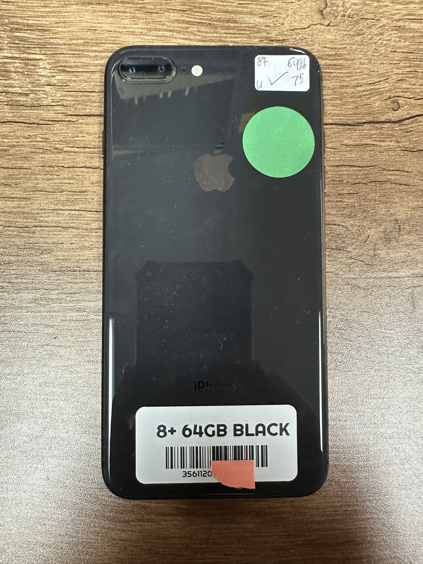 iPhone 8 Plus 64GB Unlocked Battery Health 75