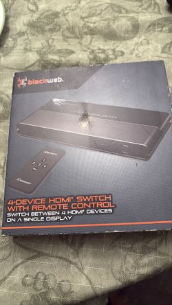 4-device HDMI switch w/ remote control