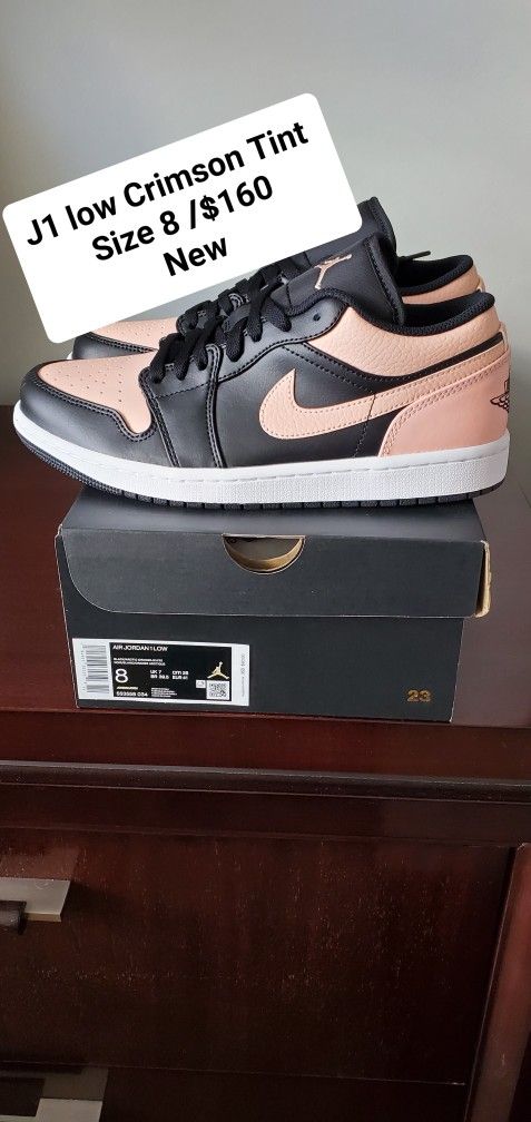 Air Jordan 1 Low Crimson Tint