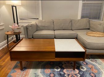 Pop-up Coffee Table - West Elm Wood/Marble