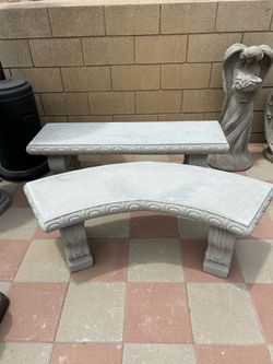 New Benches Made Out Of Cement
