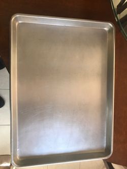 Heavy duty commercial aluminum baking trays