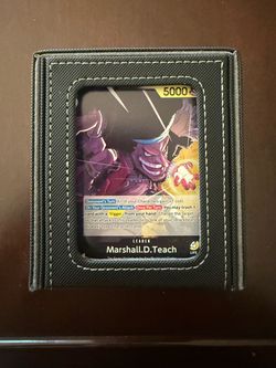 One Piece TCG Marshall.D.Teach full deck Sleeved come with Box