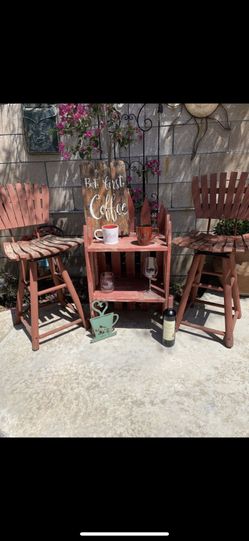 Farmhouse Rustic Coffee Wine Trio Set