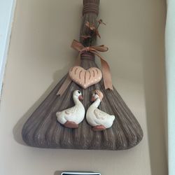 Farmhouse ceramic broom