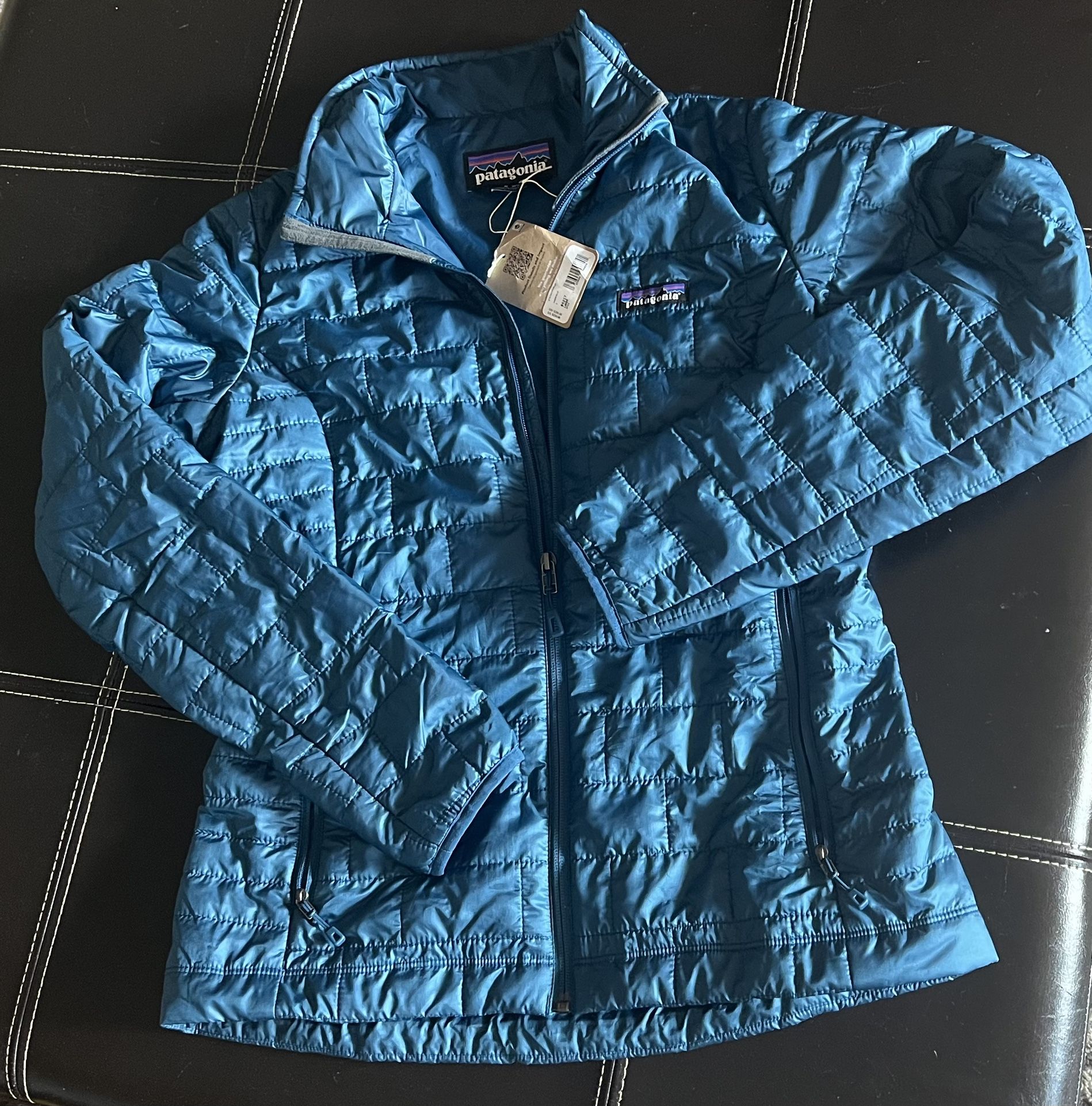 NEW: Womens Patagonia Nano Puff Jacket -Lagoon Blue