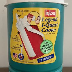 Vintage Igloo Legend 1 Qt Cooler