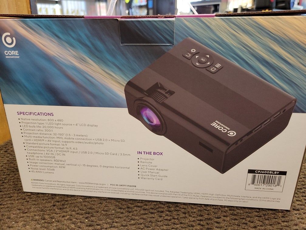 Core Innovation Home Theater Projector 📽️