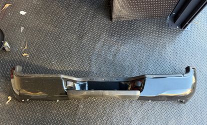 AS IS 05-15 TOYOTA TACOMA REAR BLACK BUMPER NO BRACKETS NO HARDWARE