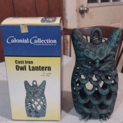 Rare Colonial Collection By Homier Cast Iron Owl Lantern