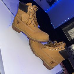 Timberland Boots, Tan, Size 9