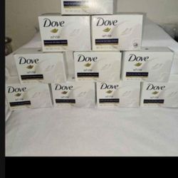 10 Single Dove Beauty Bars 