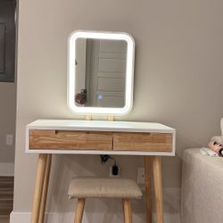 Makeup Vanity Desk With Led Lights