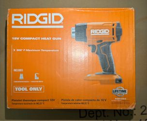 RIDGID R860435 18V Compact Heat Gun 900°F Battery Power TOOL ONLY