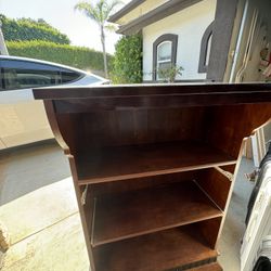 Wood shelving